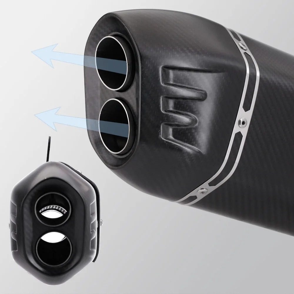 For CBR650R CB650F CB650R CBR650F 2018-2022 Front Link Pipe Exhaust System Modify 51mm Carbon Fiber Muffler